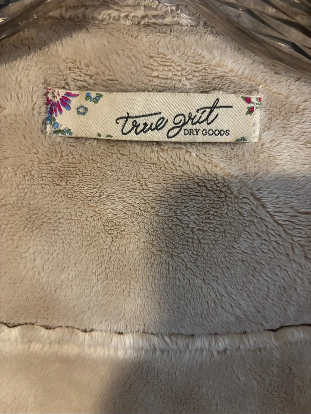 Dry Goods Faux Suede Shearling Bomber Jacket - Beige & Taupe